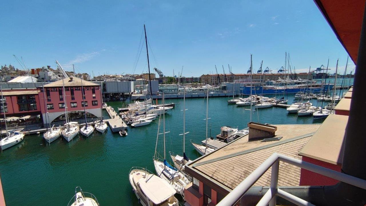 Bilocale Vista Mare Con Terrazzo-Porto Antico- Parcheggio Scontato Apartment Genova Exterior foto