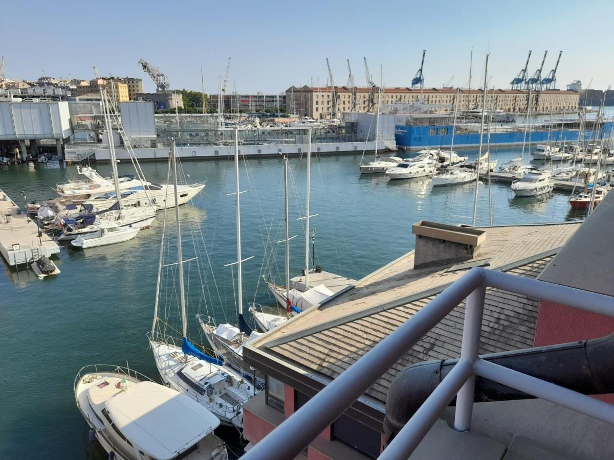 Bilocale Vista Mare Con Terrazzo-Porto Antico- Parcheggio Scontato Apartment Genova Exterior foto
